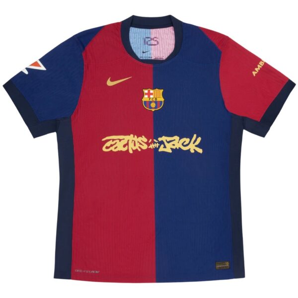 Camiseta FC Barcelona 24/25 talla niño 1ª equipación x Travis Scott