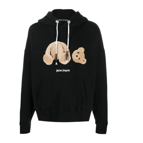 Sudadera Palm Angels Negra TEDDY BEAR Capucha