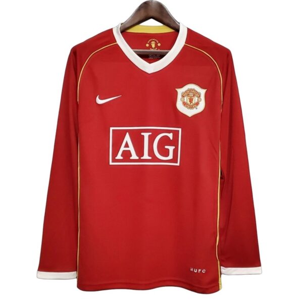 Camiseta Retro Manchester United 06/07 1ª equipación manga larga