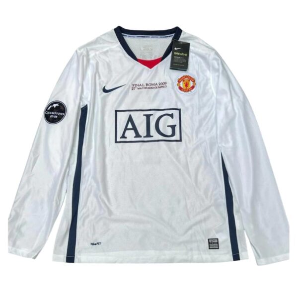 Camiseta Retro Manchester United 08/09 manga larga - Edición Final Champions League