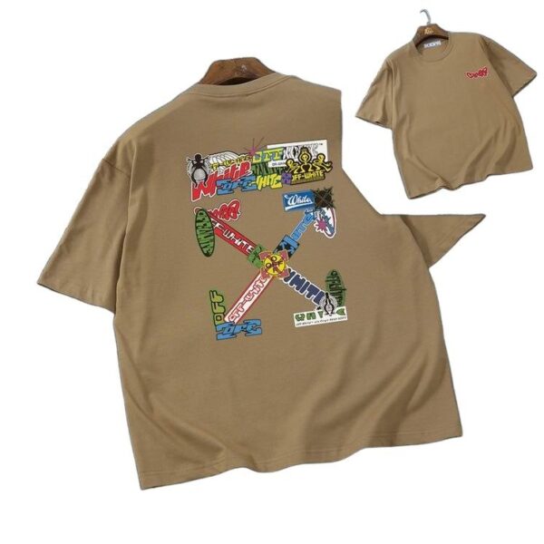 Camiseta Off-White Oversize Marrón