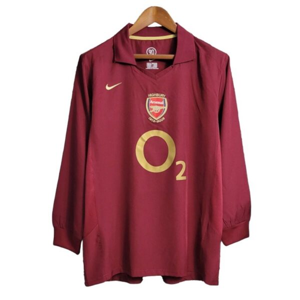 Camiseta Retro Arsenal 05/06 1ª equipación manga larga