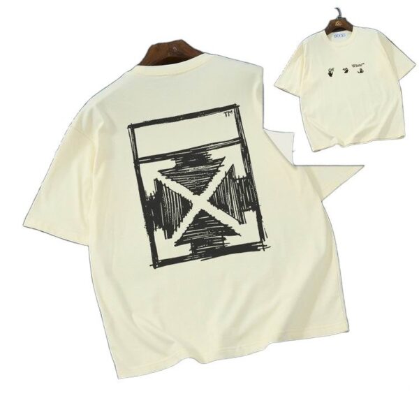 Camiseta Off-White Oversize Crema