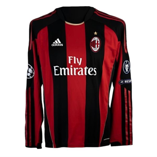 Camiseta retro AC Milan 10/11 1ª equipación manga larga