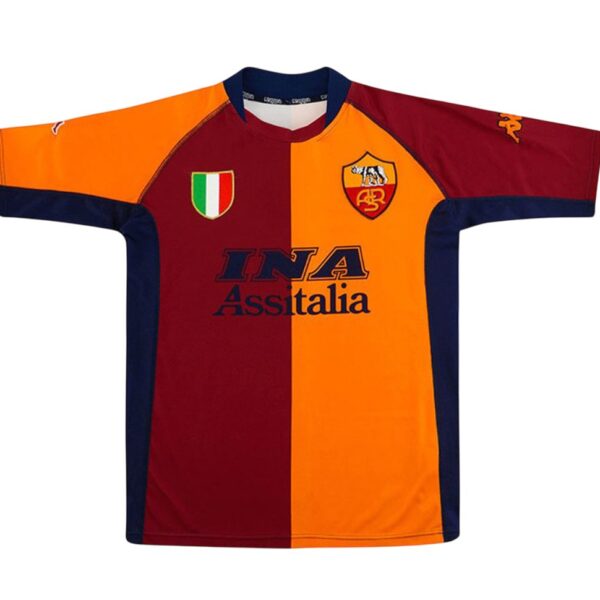 Camiseta retro AS Roma 01/02 1ª equipación edición europea