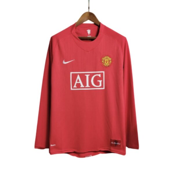 Camiseta Retro Manchester United 08/09 Manga Larga
