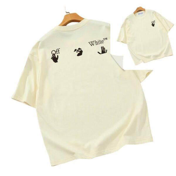 Camiseta Off-White Oversize Crema