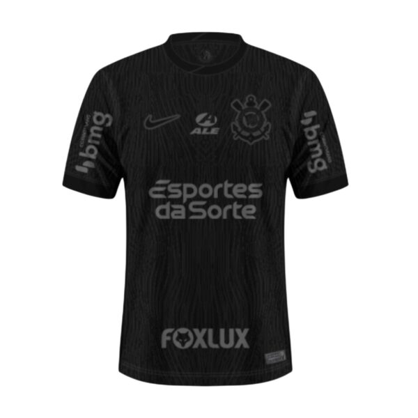 Camiseta Corinthians 24/25 2ª equipación talla niño con sponsors