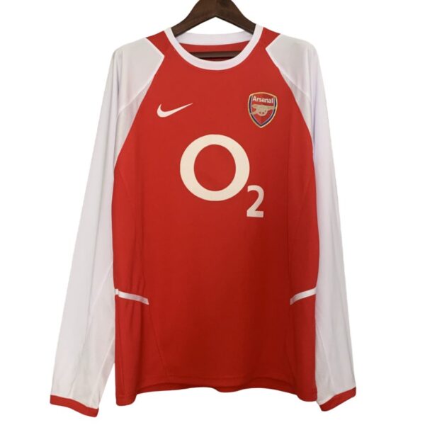 Camiseta Retro Arsenal 02/03 1ª equipación manga larga