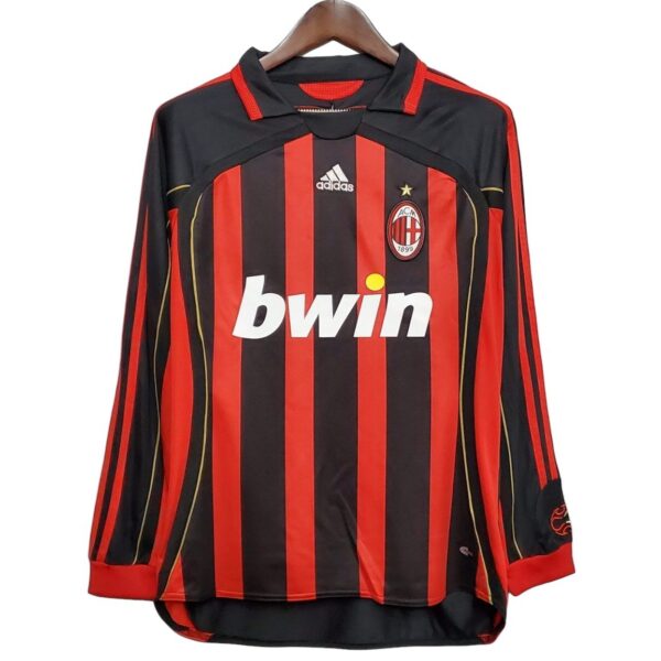 Camiseta retro AC Milan 06/07 1ª equipación manga larga