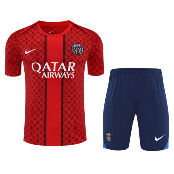 Conjunto de calentamiento PSG rojo red
