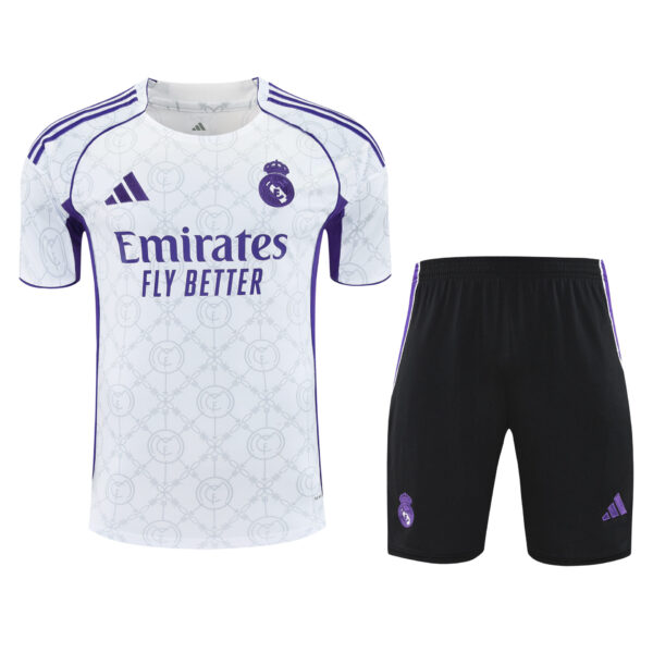 Conjunto de calentamiento Real Madrid blanco