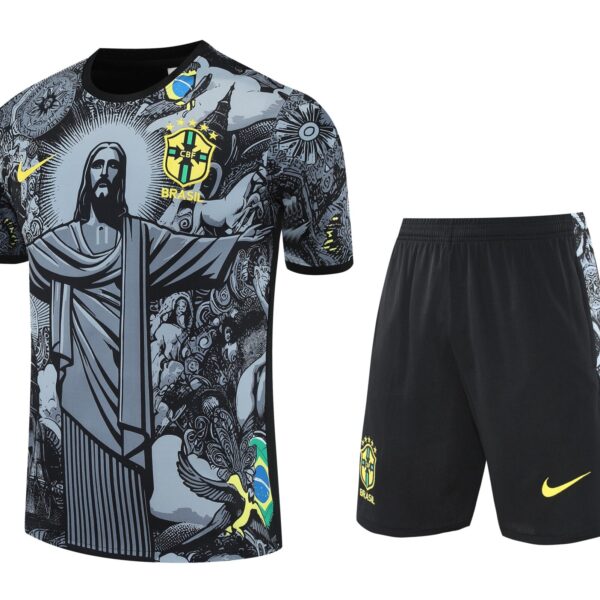 Conjunto de calentamiento Brasil Rio de Janeiro negro