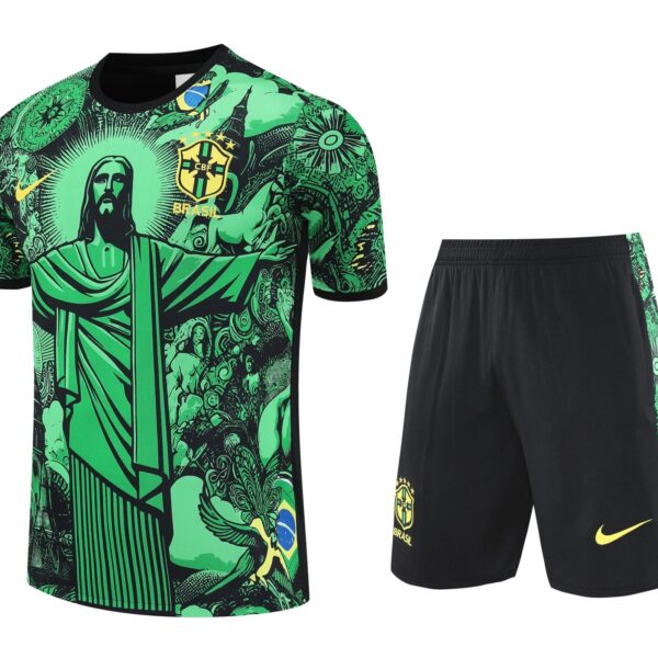 Conjunto de calentamiento Brasil Rio de Janeiro verde