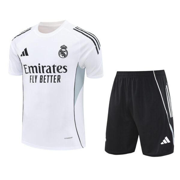 Conjunto de calentamiento Real Madrid blanco 2