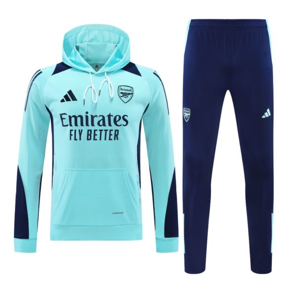 Conjunto manga larga Arsenal azul claro