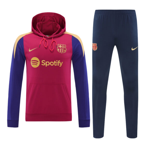 Conjunto manga larga FC Barcelona rojo manga azul