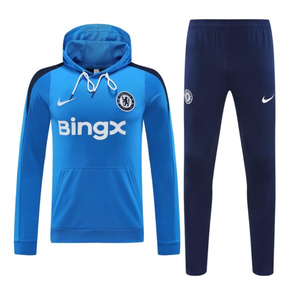 Conjunto manga larga Chelsea azul