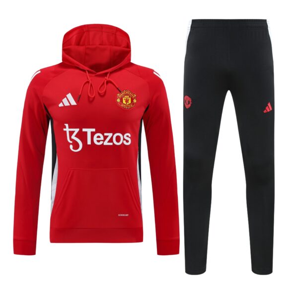 Conjunto manga larga Manchester United rojo