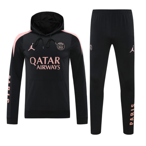 Conjunto manga larga PSG negro y rosa