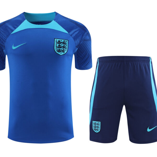 Conjunto de calentamiento Inglaterra azul