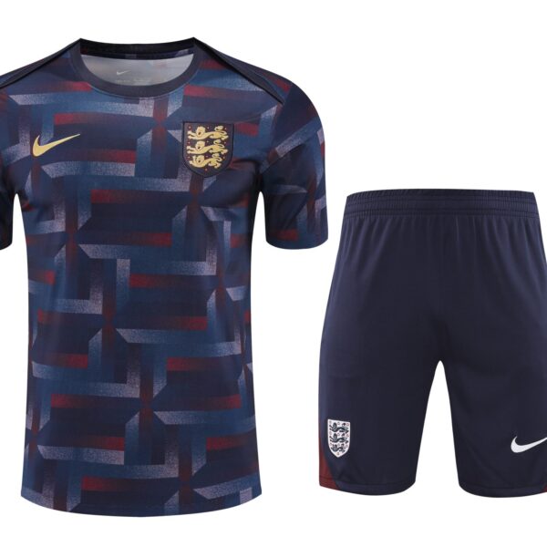 Conjunto de calentamiento Inglaterra azul oscuro diseño mosaico