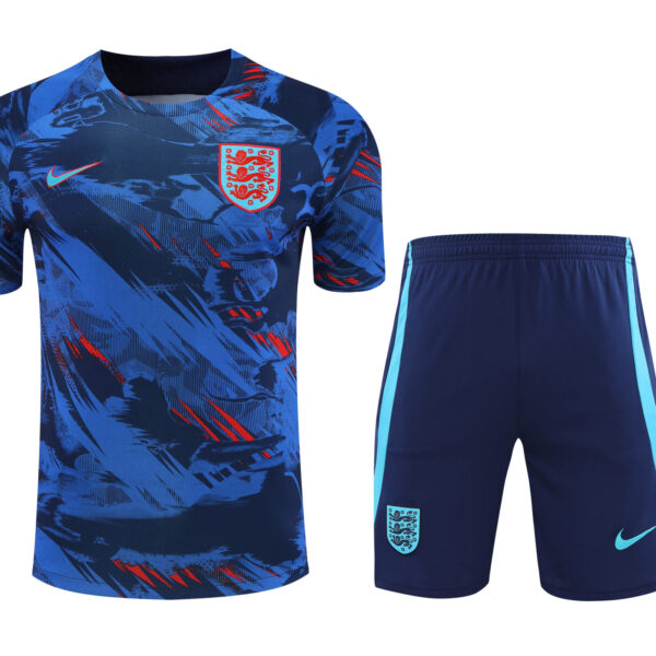 Conjunto de calentamiento Inglaterra azul diseño pintura