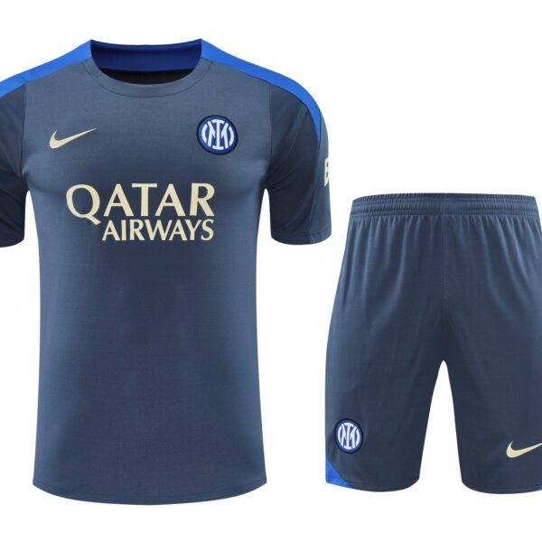 Conjunto de calentamiento Inter de Milán gris oscuro