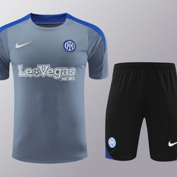 Conjunto de calentamiento Inter de Milán gris claro