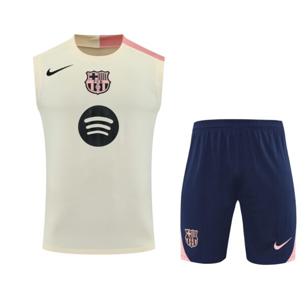 Conjunto tirantes FC Barcelona beis