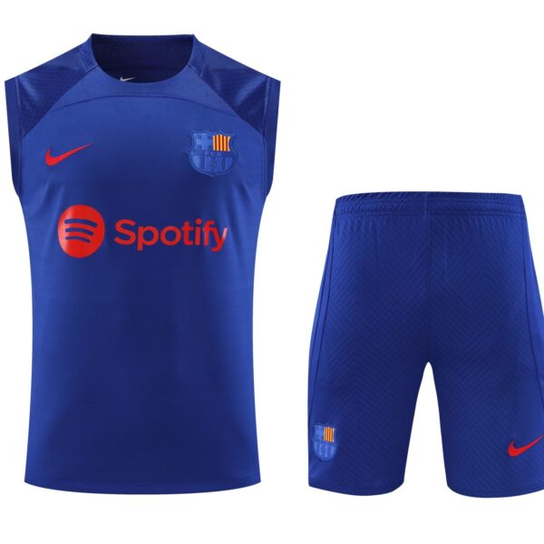 Conjunto tirantes FC Barcelona azul marino