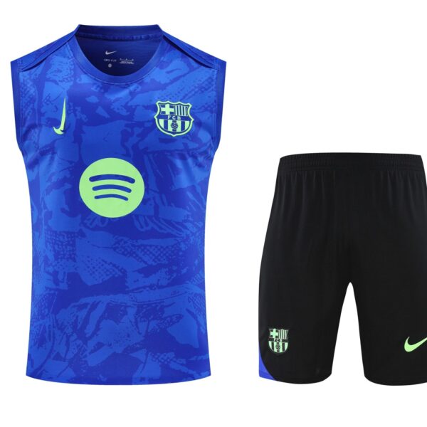 Conjunto tirantes FC Barcelona azul y verde