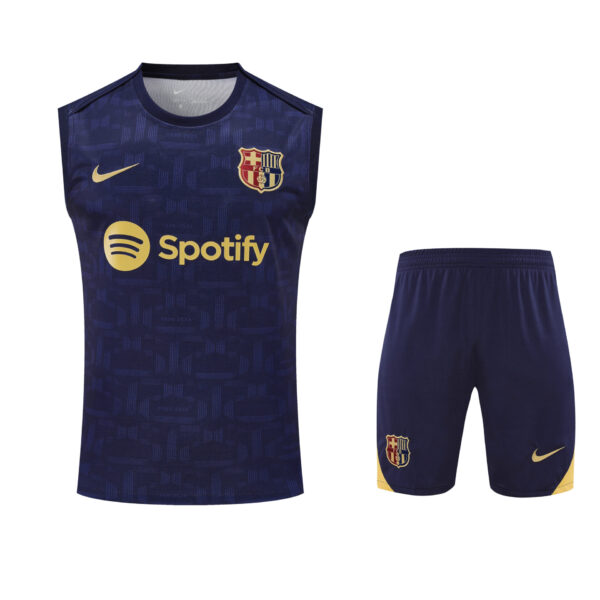 Conjunto tirantes FC Barcelona azul oscuro