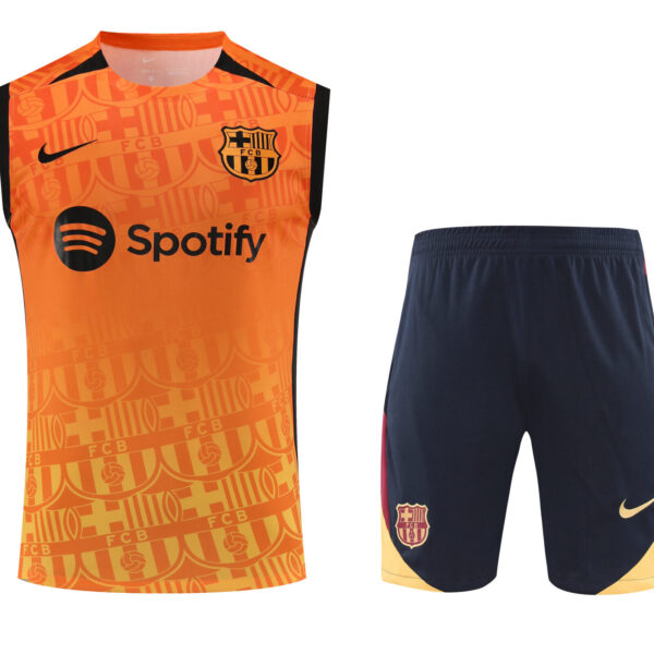 Conjunto tirantes FC Barcelona naranja