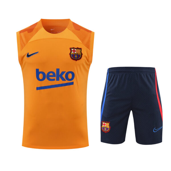 Conjunto tirantes FC Barcelona naranja