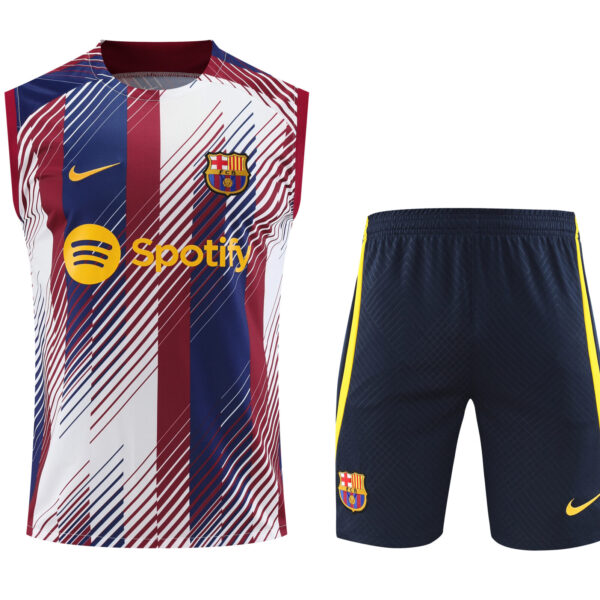 Conjunto tirantes FC Barcelona azul blanco y rojo