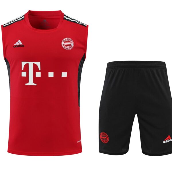 Conjunto tirantes Bayern Múnich rojo y negro