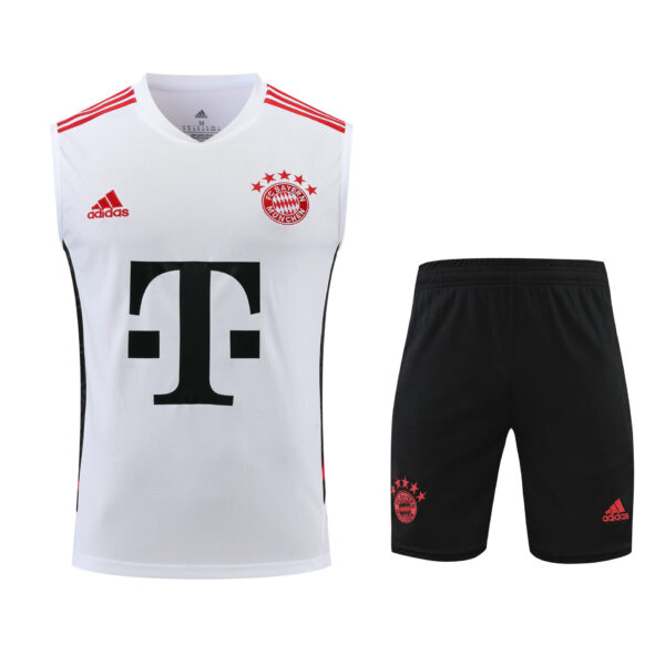 Conjunto tirantes Bayern Múnich blanco y negro