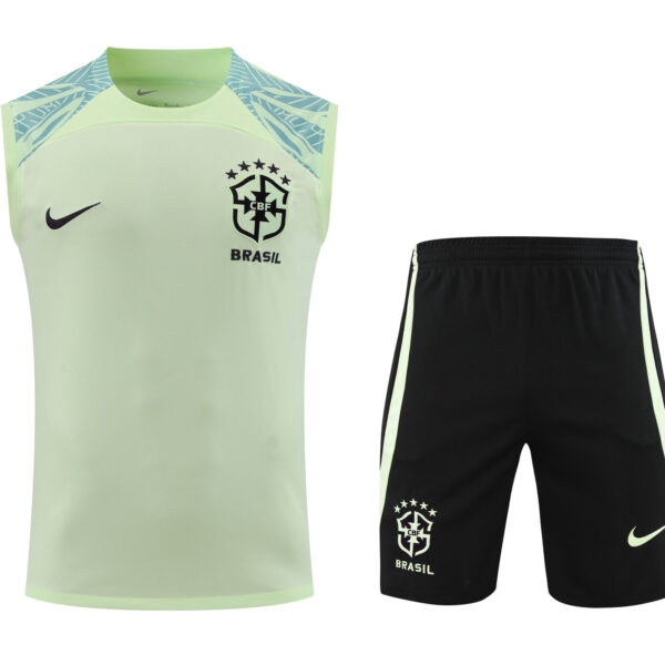 Conjunto tirantes Brasil verde claro