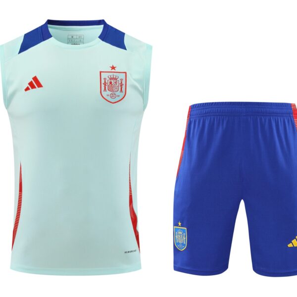 Conjunto tirantes España azul claro