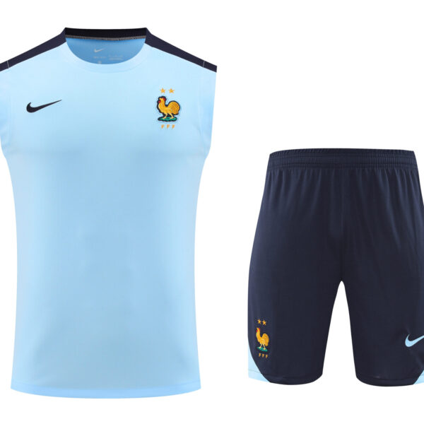 Conjunto tirantes Francia azul claro