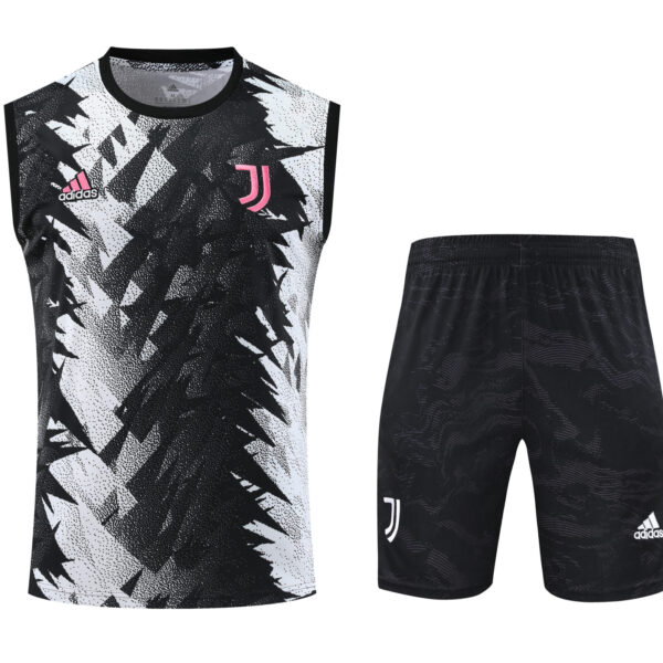 Conjunto tirantes Juventus negro y blanco