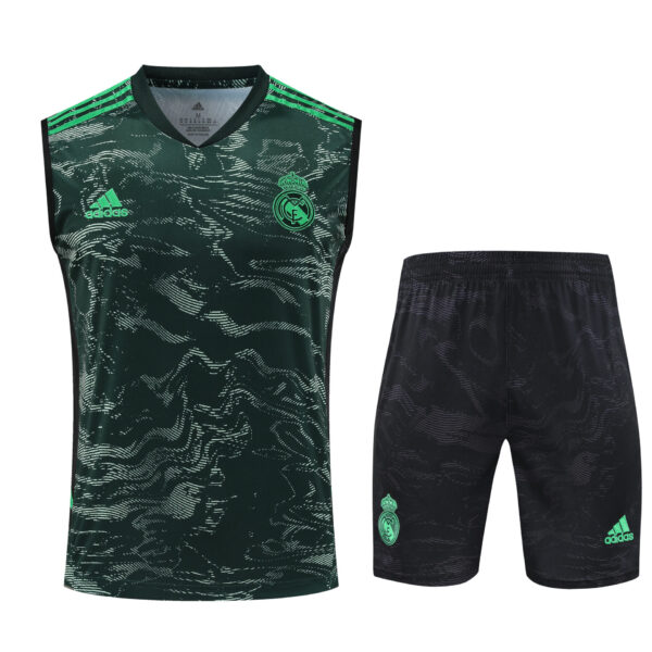 Conjunto tirantes Real Madrid verde y negro