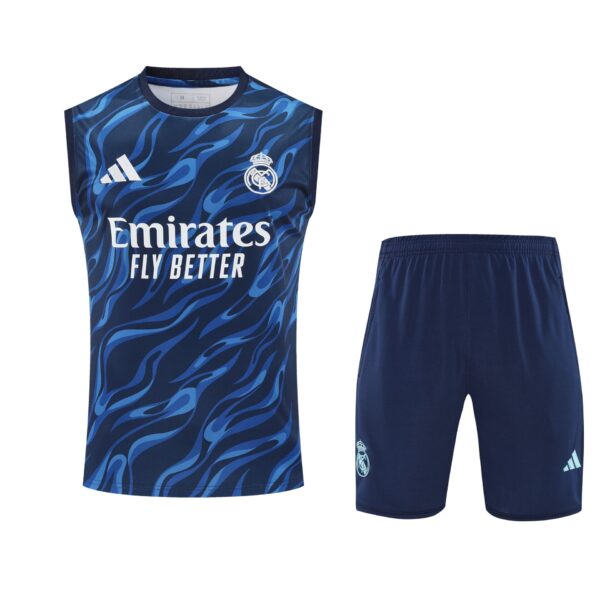 Conjunto tirantes ReaL Madrid azul oscuro y azul