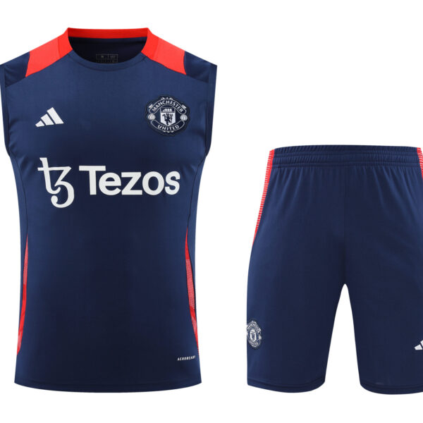 Conjunto tirantes Manchester United azul oscuro