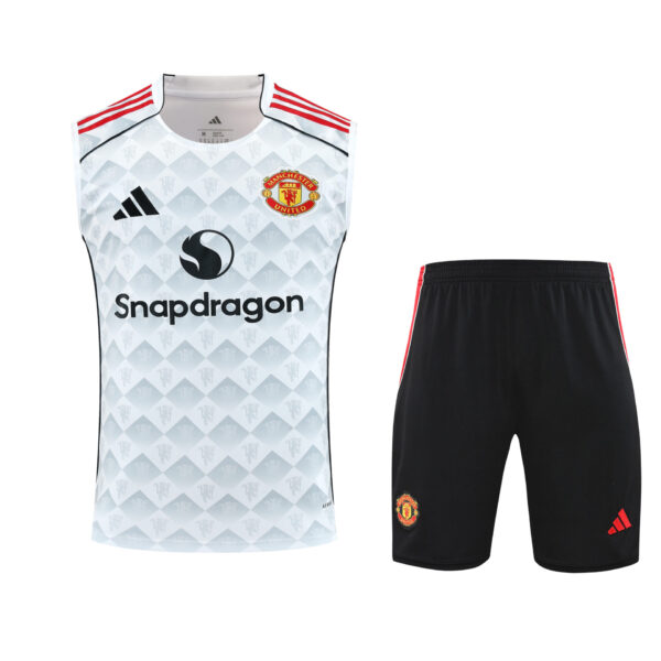 Conjunto tirantes Manchester United blanco