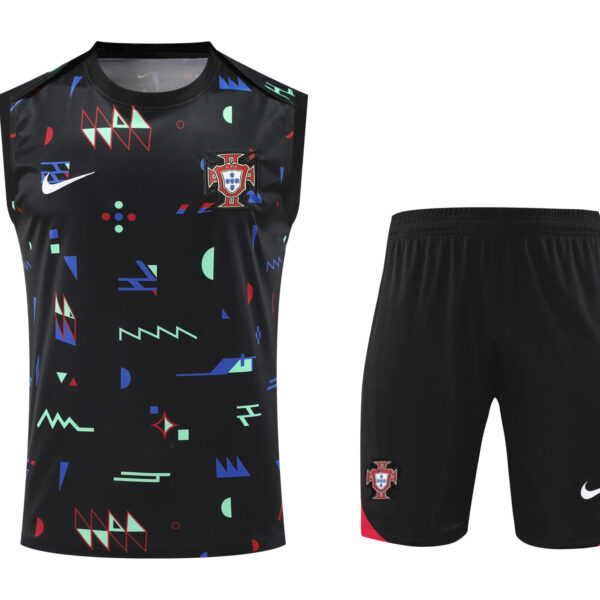 Conjunto tirantes Portugal negro estilo picasso