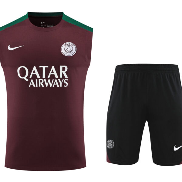 Conjunto tirantes PSG marrón