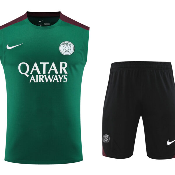 Conjunto tirantes PSG verde oscuro